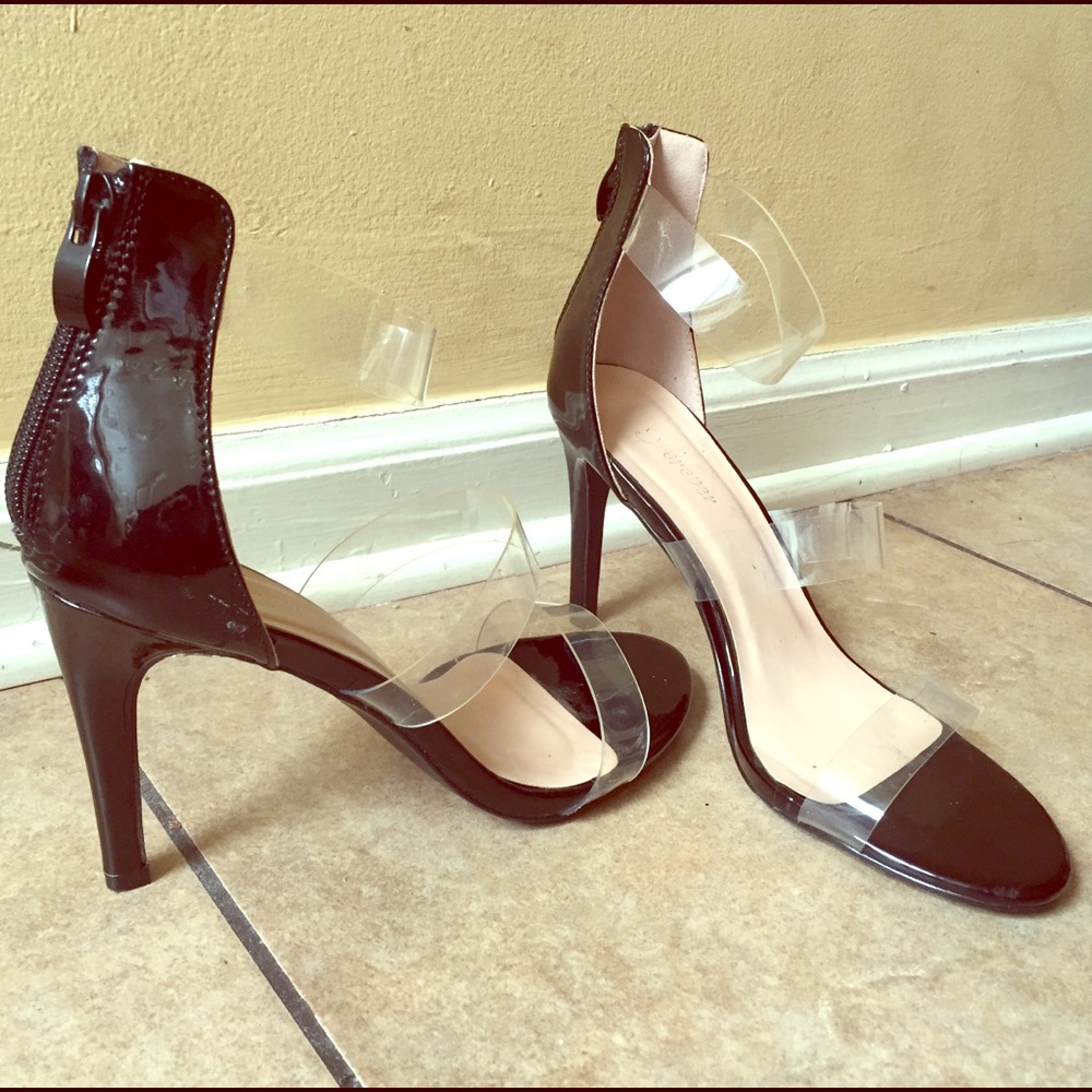 Forever Clear Strap heel